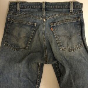 ‘80s vintage Levi’s 505 32x30 (meas) distressed jeans